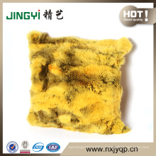 High quality Natural Rabbit Fur Cushion